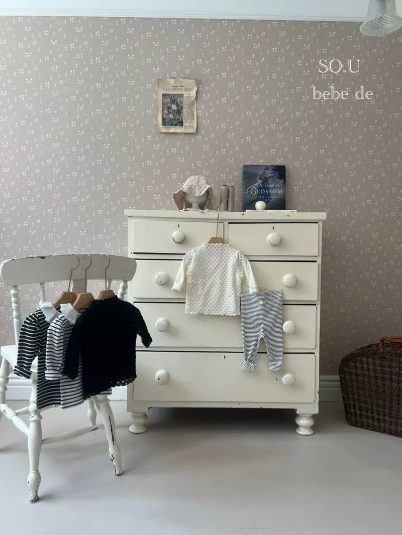 So U - Korean Baby Fashion - #babyoutfit - Knit Terry Tee - 6