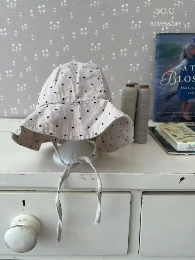 So U - Korean Baby Fashion - #onlinebabyshop - Dot Bucket Hat - 3