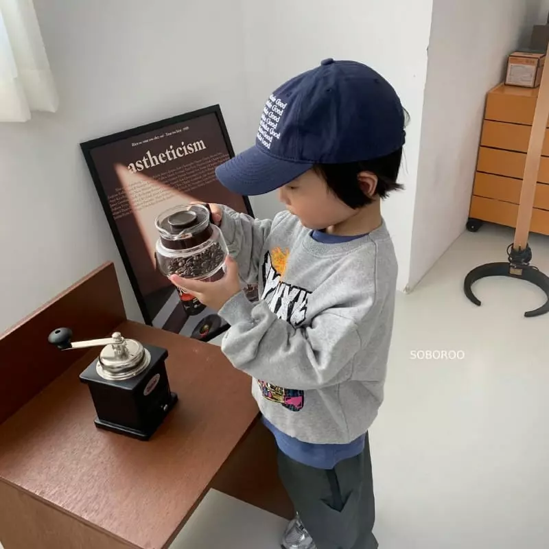 Soboroo - Korean Children Fashion - #kidsshorts - Lacing Sweatshirt with Mom - 8