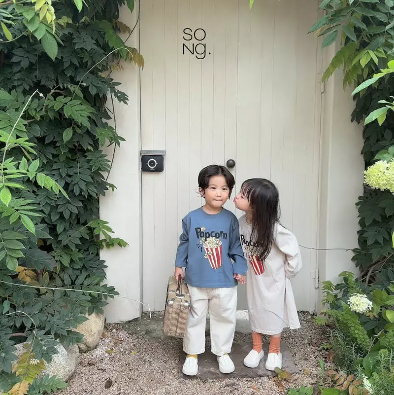 Song - Korean Children Fashion - #littlefashionista - Pop Corn Tee - 2