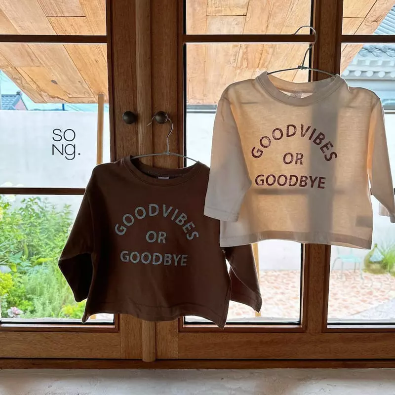 Song - Korean Children Fashion - #littlefashionista - Good Bye Tee