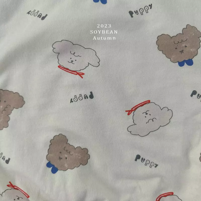 Soybean - Korean Children Fashion - #Kfashion4kids - Puppy Top Bottom Set - 10