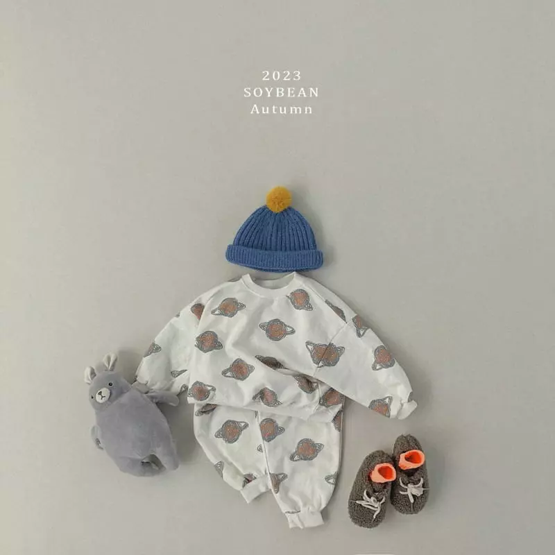 Soybean - Korean Children Fashion - #Kfashion4kids - Space Top Bottom Set - 2