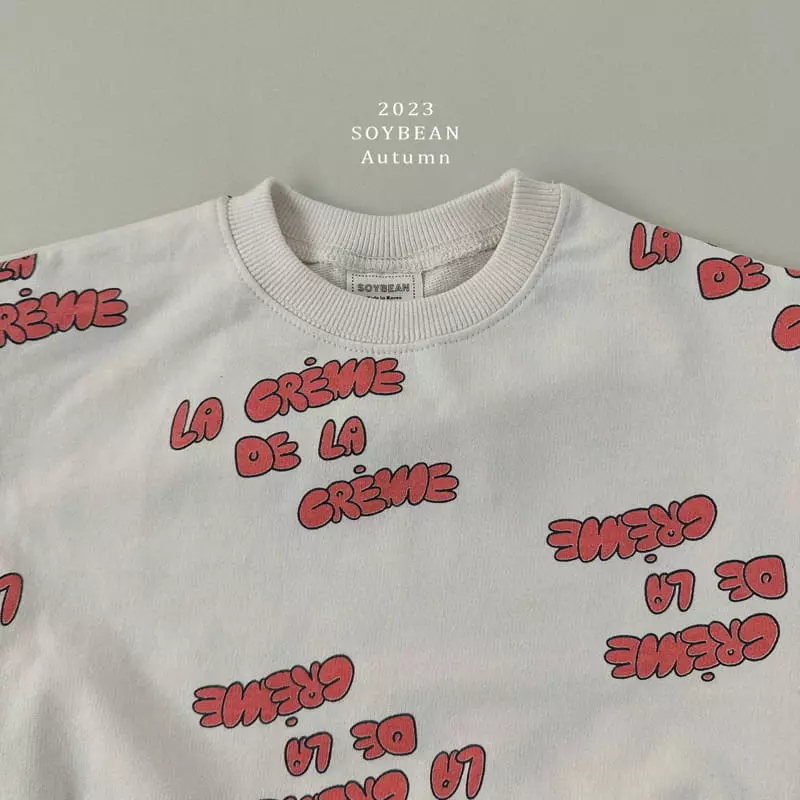 Soybean - Korean Children Fashion - #Kfashion4kids - Lettering Top Bottom Set - 9