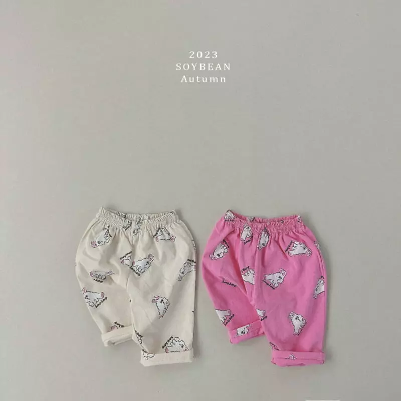Soybean - Korean Children Fashion - #childofig - Jump Bunny Top Bottom Set - 5