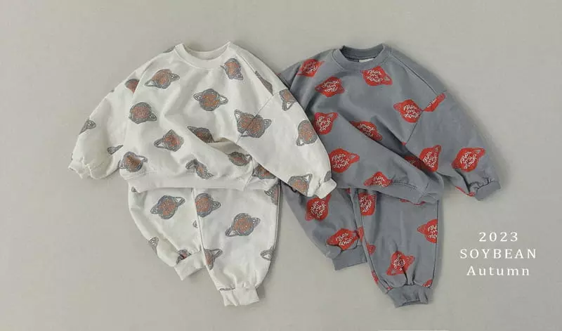 Soybean - Korean Children Fashion - #childofig - Space Top Bottom Set - 8