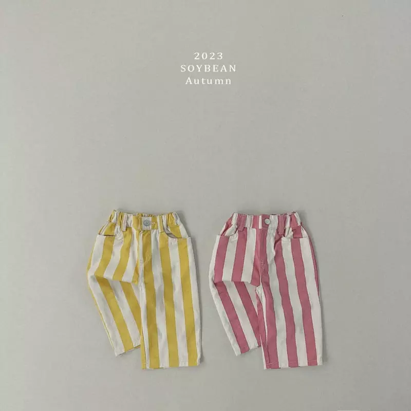 Soybean - Korean Children Fashion - #childofig - Stripes Pants - 10