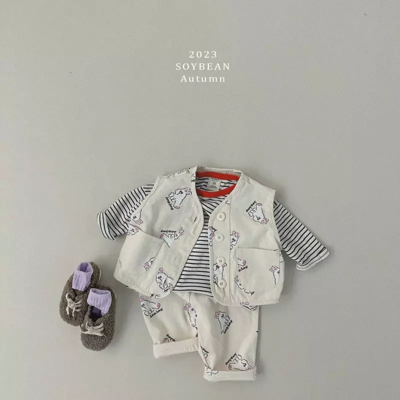 Soybean - Korean Children Fashion - #childrensboutique - Color Stripes Tee - 5