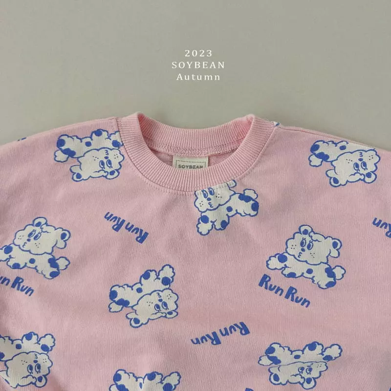 Soybean - Korean Children Fashion - #designkidswear - Run Run Top Bottom Set - 9