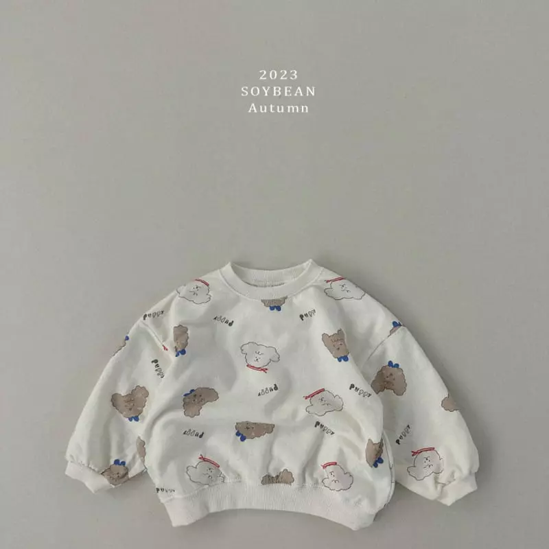 Soybean - Korean Children Fashion - #discoveringself - Puppy Top Bottom Set - 5