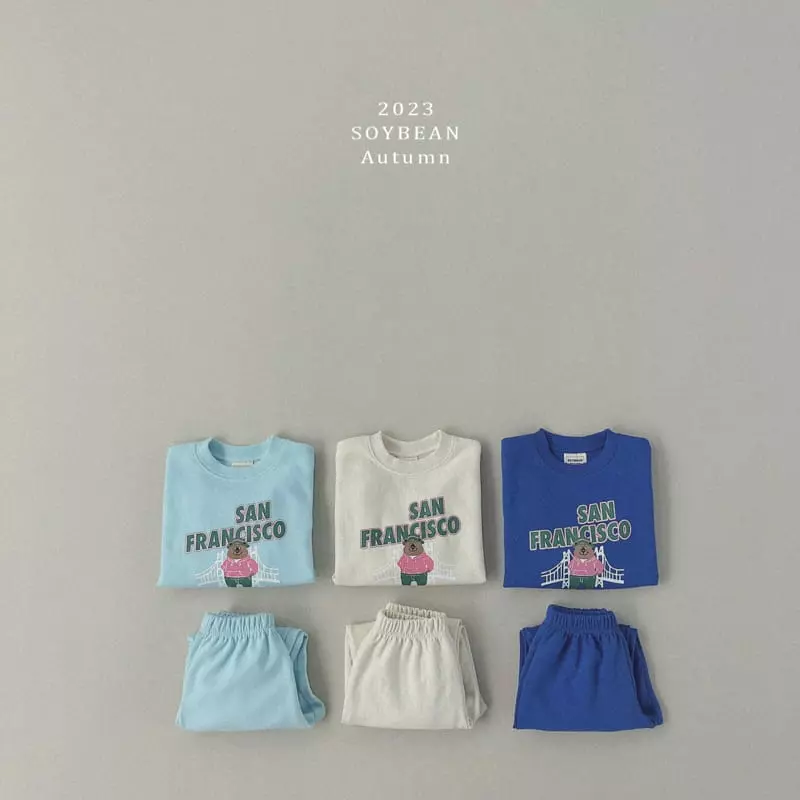 Soybean - Korean Children Fashion - #discoveringself - Sanfrancisco Top Bottom Set - 5
