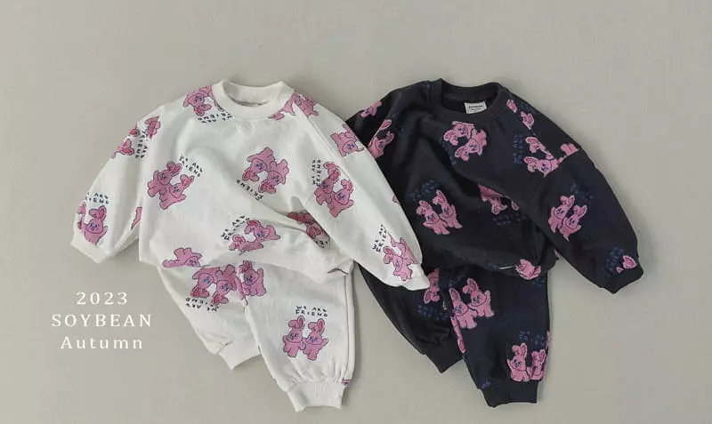 Soybean - Korean Children Fashion - #discoveringself - Bunny Top Bottom Set - 10