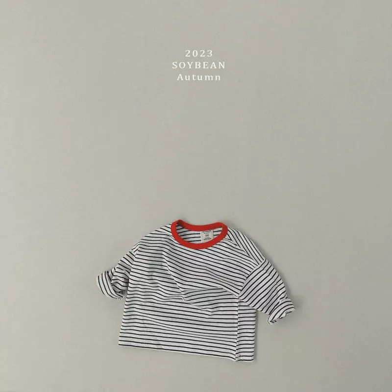 Soybean - Korean Children Fashion - #discoveringself - Color Stripes Tee - 7