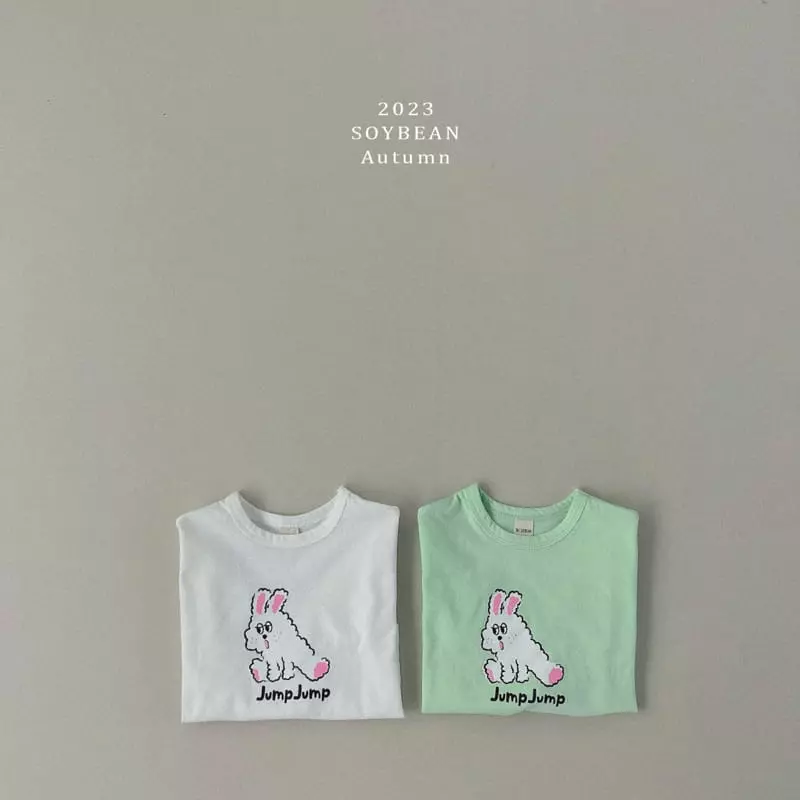 Soybean - Korean Children Fashion - #discoveringself - Jump Rabbit Tee - 4