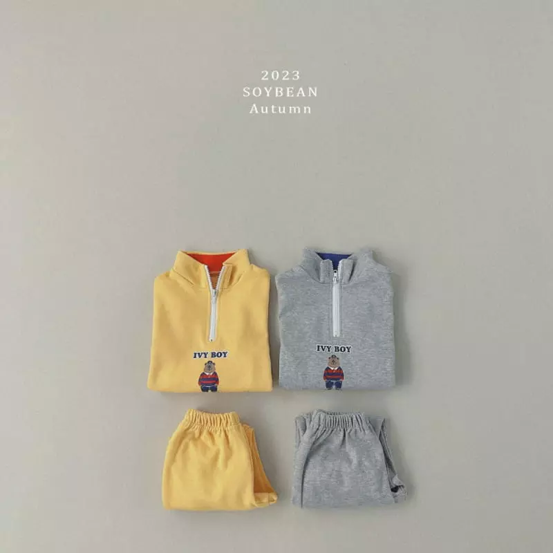 Soybean - Korean Children Fashion - #kidsstore - Ivy Top Bottom Set - 6