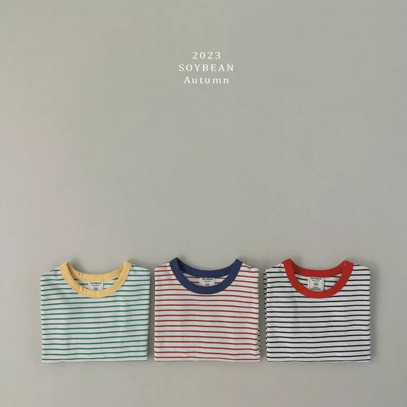 Soybean - Korean Children Fashion - #kidsstore - Color Stripes Tee - 10