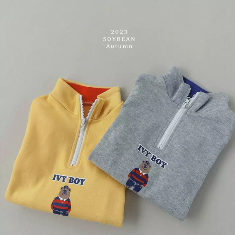 Soybean - Korean Children Fashion - #kidzfashiontrend - Ivy Top Bottom Set - 7