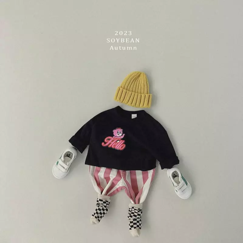 Soybean - Korean Children Fashion - #kidzfashiontrend - Stripes Pants - 3