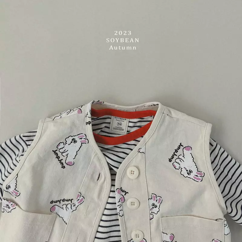 Soybean - Korean Children Fashion - #kidzfashiontrend - Color Stripes Tee - 11
