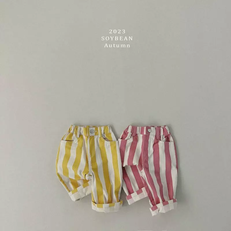 Soybean - Korean Children Fashion - #magicofchildhood - Stripes Pants - 6