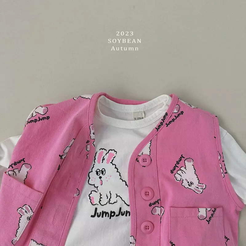 Soybean - Korean Children Fashion - #magicofchildhood - Jump Rabbit Tee - 10