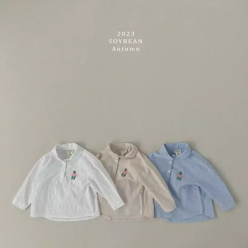 Soybean - Korean Children Fashion - #toddlerclothing - Bear Over Shirt
