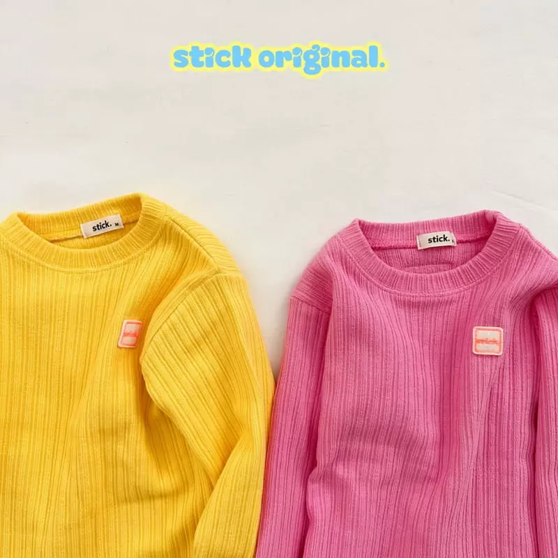 Stick - Korean Children Fashion - #childofig - Marlang Knit Tee - 3
