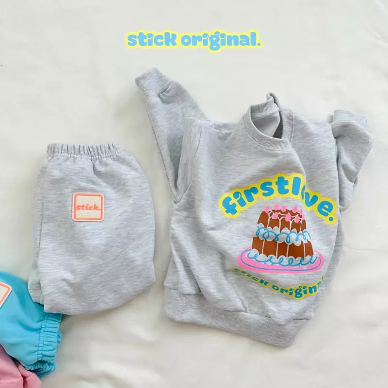 Stick - Korean Children Fashion - #minifashionista - Cake Sweatshirt with Mom