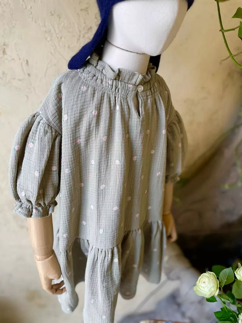 Studio M - Korean Children Fashion - #childofig - Nature Wrinkle One-piece - 9