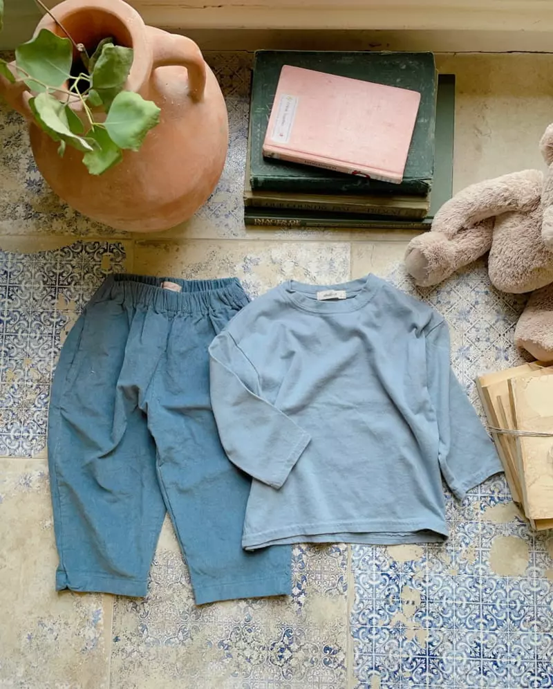 Studio M - Korean Children Fashion - #designkidswear - Lemer Basic Tee - 4