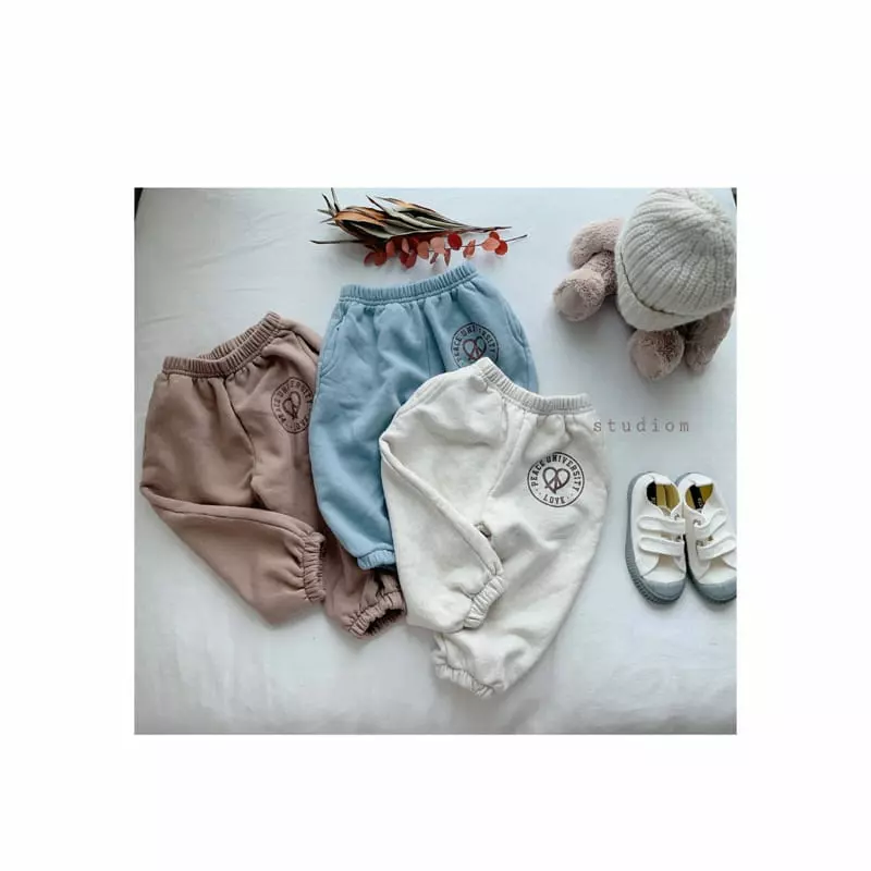 Studio M - Korean Children Fashion - #discoveringself - Ecru Fleece Pants