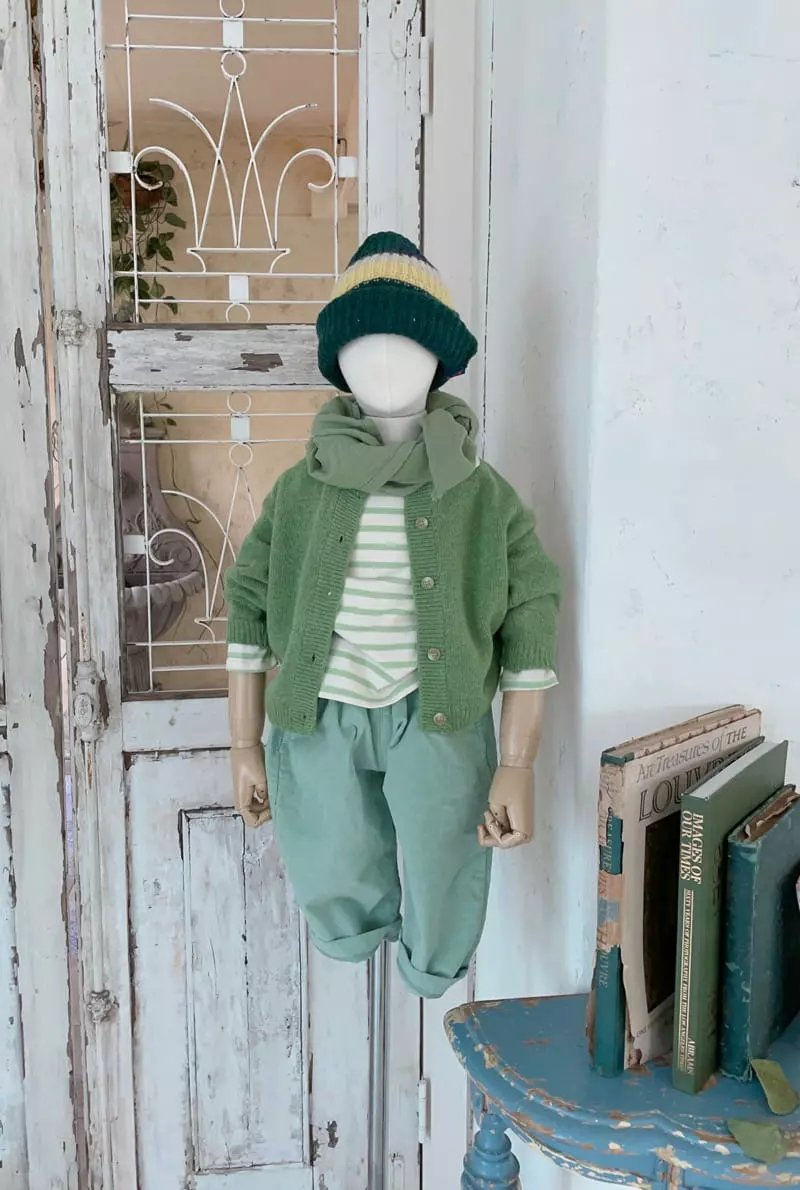 Studio M - Korean Children Fashion - #kidsshorts - Caramel Cardigan - 7