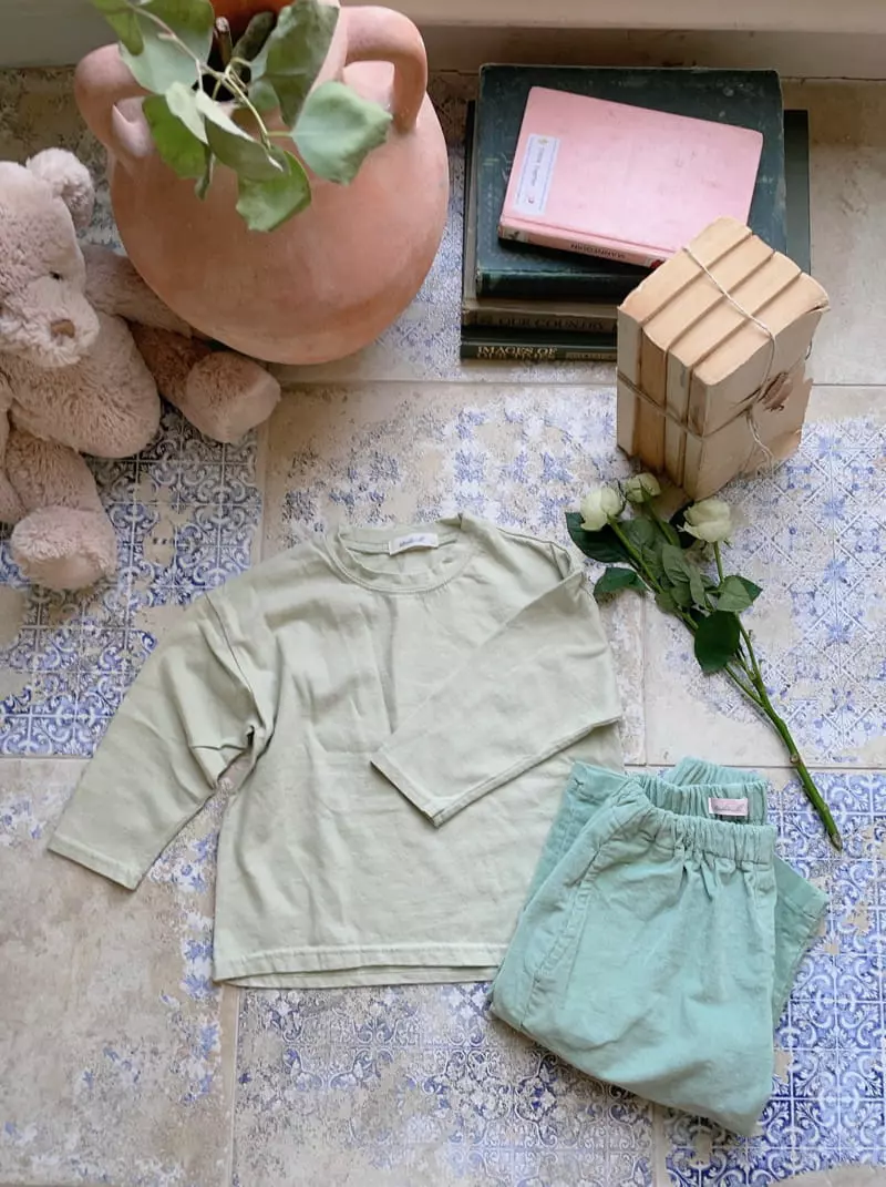 Studio M - Korean Children Fashion - #kidsshorts - Lemer Basic Tee - 6