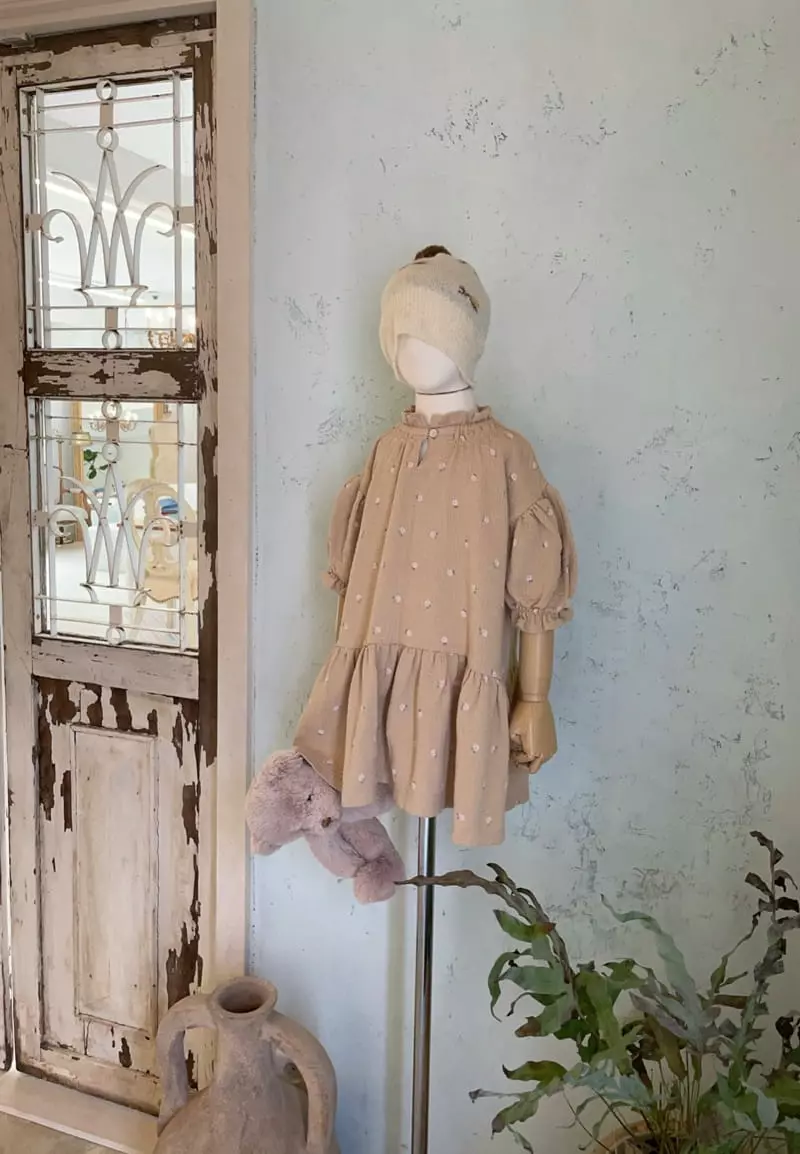 Studio M - Korean Children Fashion - #kidsstore - Nature Wrinkle One-piece