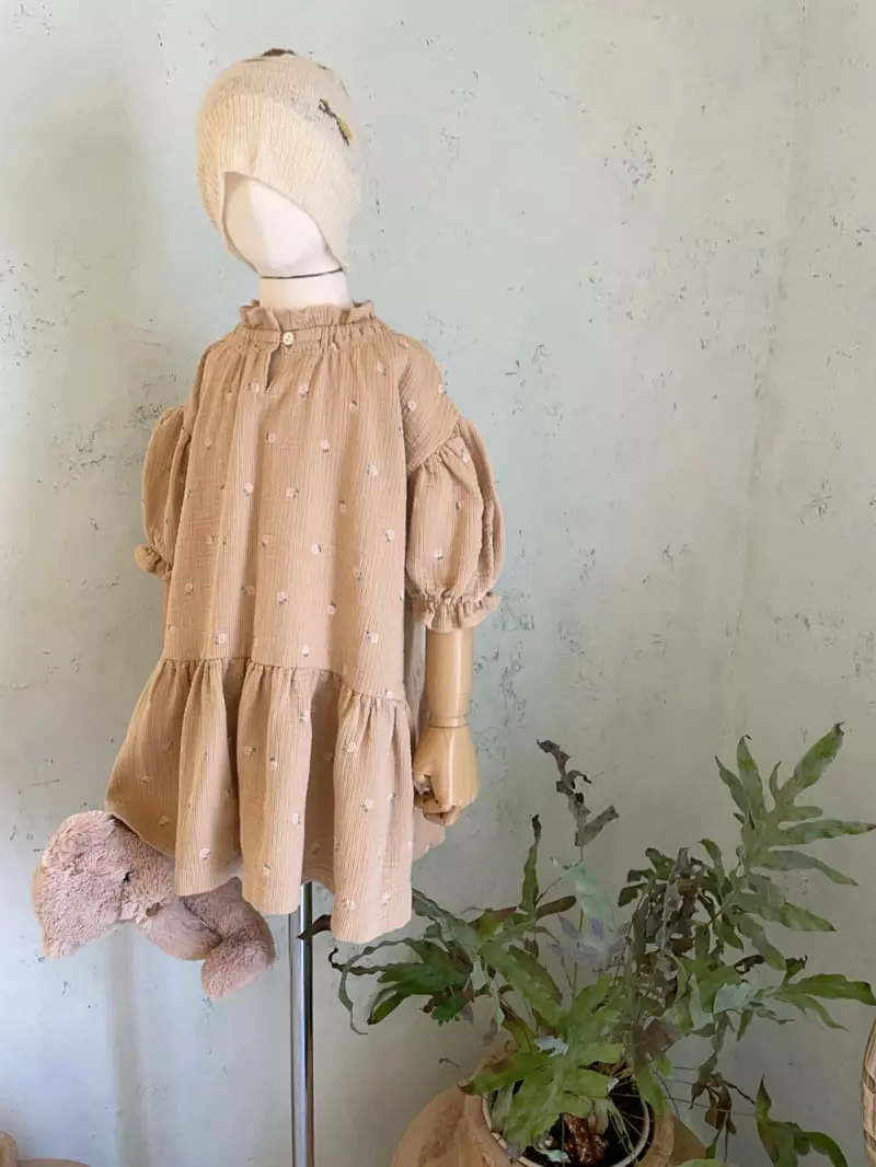 Studio M - Korean Children Fashion - #Kfashion4kids - Nature Wrinkle One-piece - 4