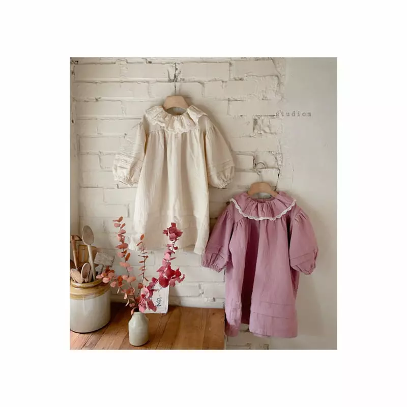 Studio M - Korean Children Fashion - #littlefashionista - Anna Pintuck One-piece