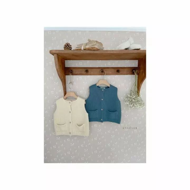 Studio M - Korean Children Fashion - #littlefashionista - Mamang Open Vest