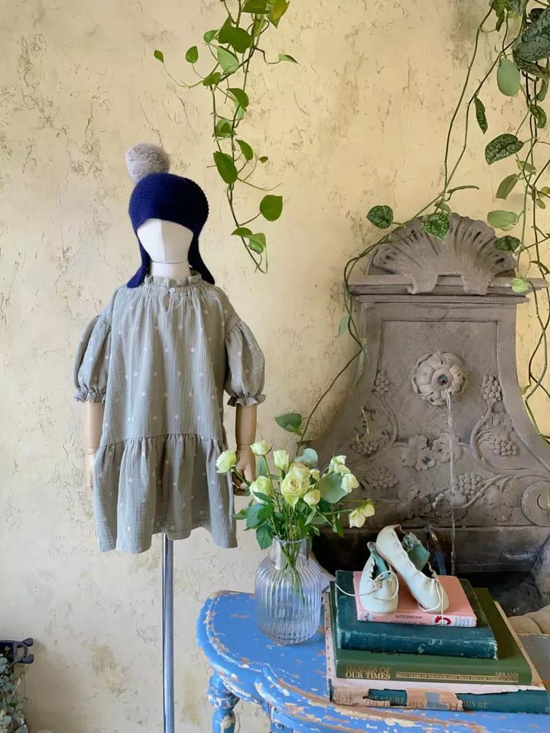 Studio M - Korean Children Fashion - #magicofchildhood - Nature Wrinkle One-piece - 5