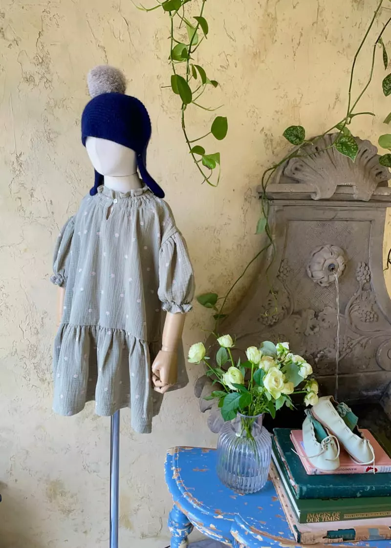 Studio M - Korean Children Fashion - #minifashionista - Nature Wrinkle One-piece - 6