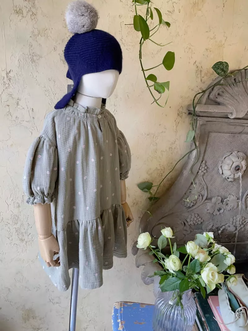 Studio M - Korean Children Fashion - #prettylittlegirls - Nature Wrinkle One-piece - 7