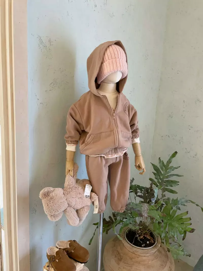 Studio M - Korean Children Fashion - #stylishchildhood - Ecru Fleece Zip-up - 10