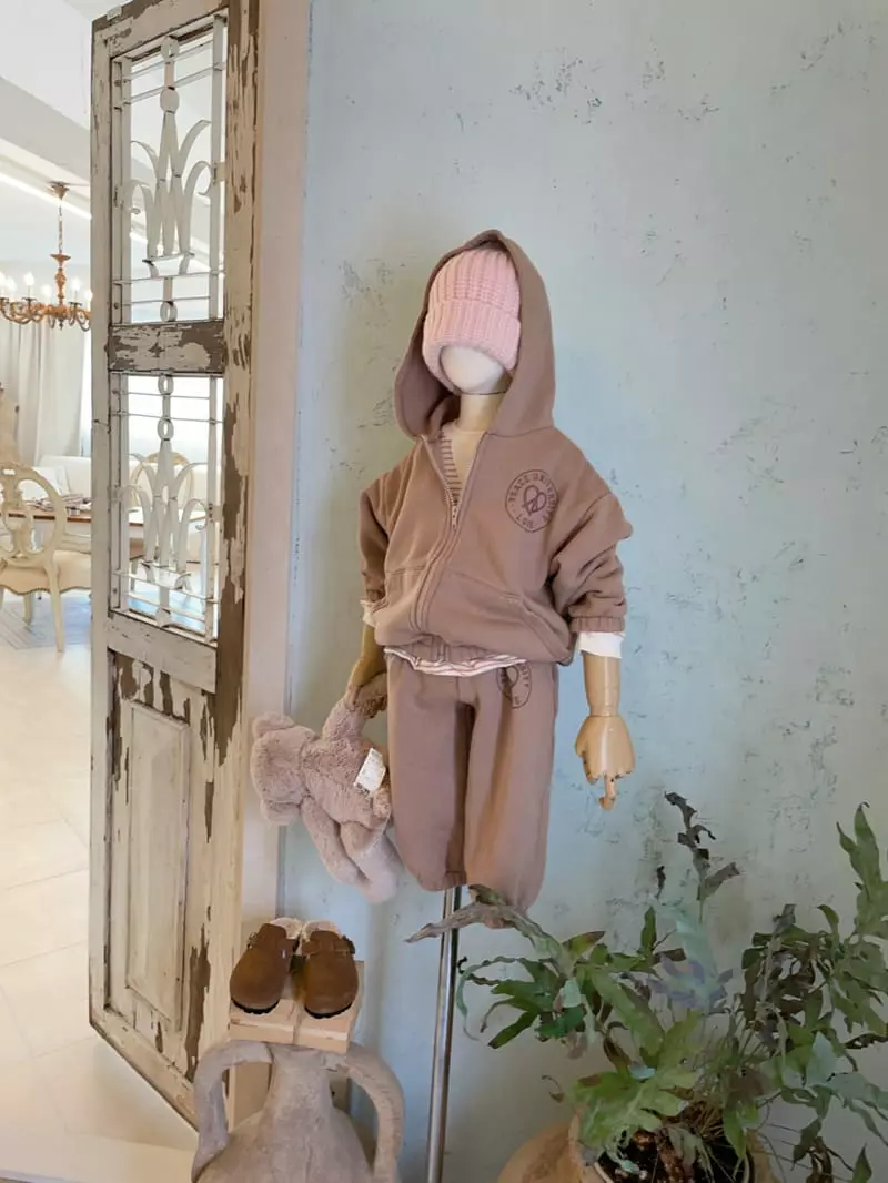 Studio M - Korean Children Fashion - #todddlerfashion - Ecru Fleece Zip-up - 8