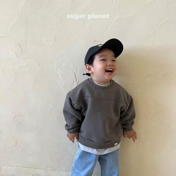 Sugar Planet - Korean Children Fashion - #fashionkids - Simple Stitch Sweatshirt - 10