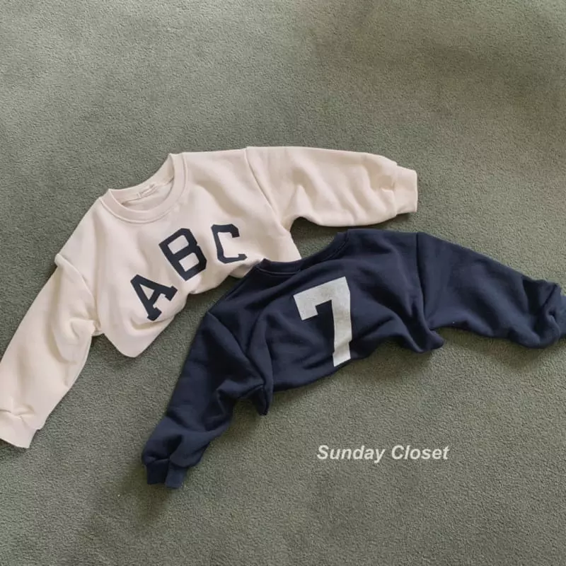 Sunday Closet - Korean Children Fashion - #Kfashion4kids - ABC 7 Sweatshirt
