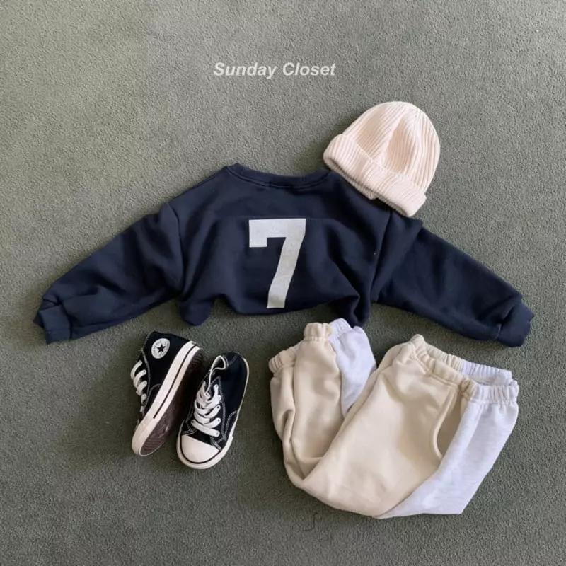 Sunday Closet - Korean Children Fashion - #discoveringself - ABC 7 Sweatshirt - 12
