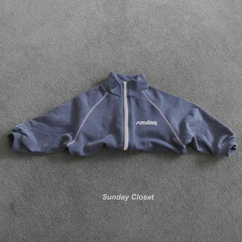 Sunday Closet - Korean Children Fashion - #designkidswear - Sunday Pigment Zip-up - 4