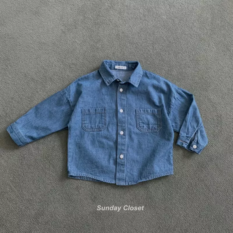 Sunday Closet - Korean Children Fashion - #littlefashionista - Sundar Denim Shirt - 5