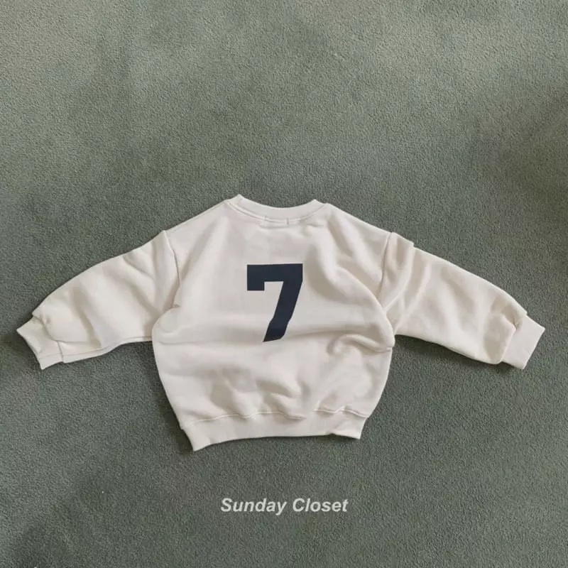 Sunday Closet - Korean Children Fashion - #littlefashionista - ABC 7 Sweatshirt - 2