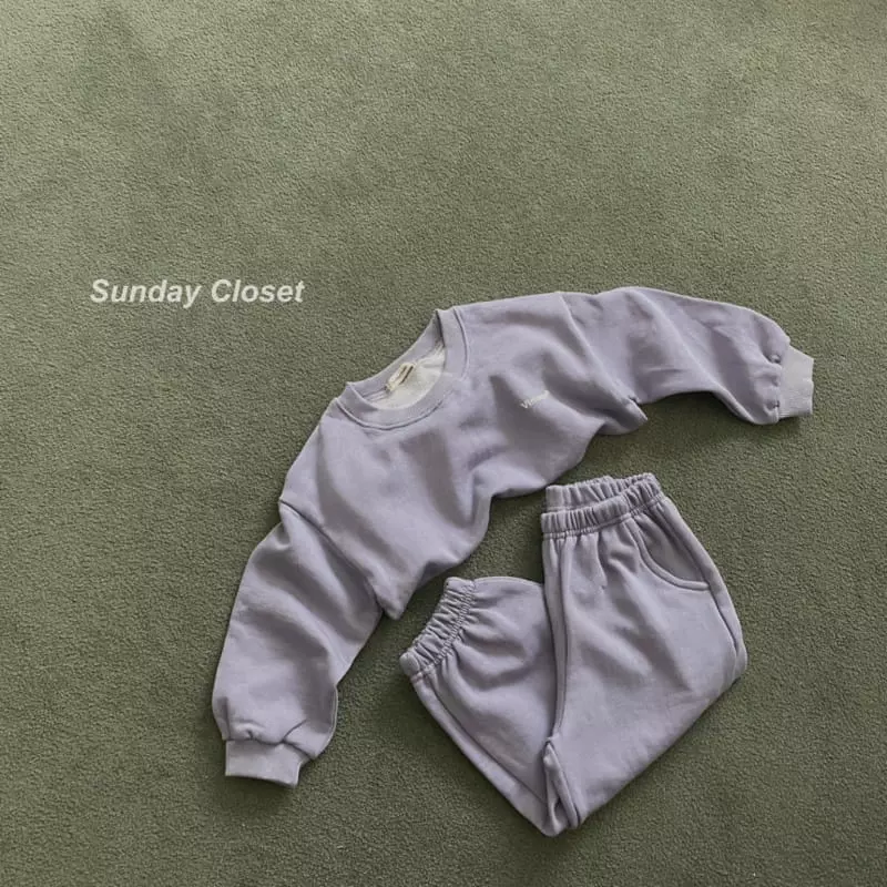 Sunday Closet - Korean Children Fashion - #todddlerfashion - Vintage Pigment Top Bottom Set - 7