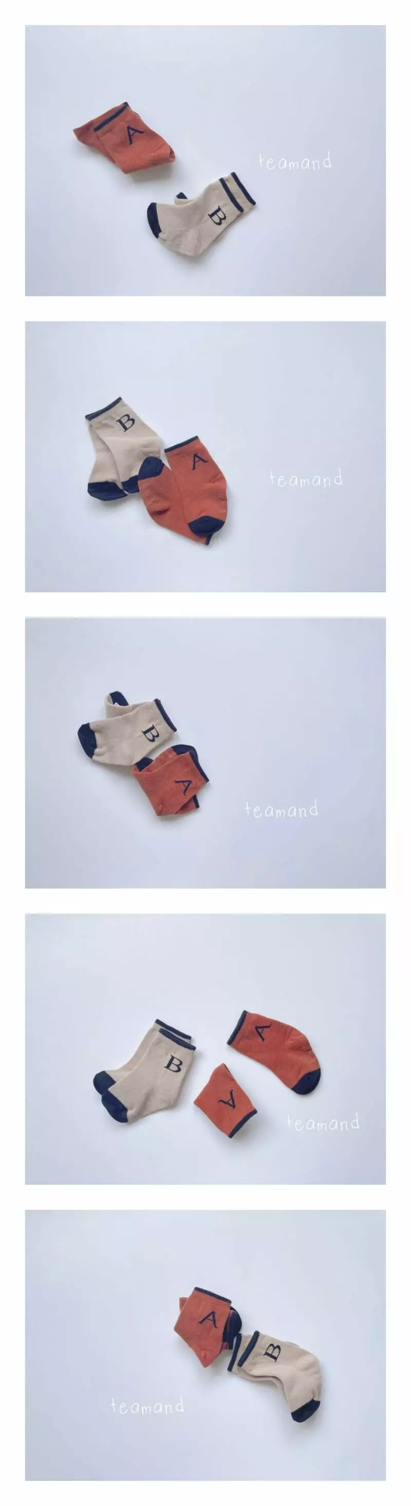 Teamand - Korean Children Fashion - #Kfashion4kids - Spelling Socks Set